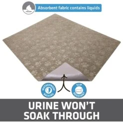 Drymate Premium Debossed Paw Cat Litter Trapping Mat, Taupe, X-Large, 28-in X 34-in 11 Drymate Premium Debossed Paw Cat Litter Trapping Mat, Taupe, X-Large, 28-in X 34-in -Cat Pet Supplies 181550 PT2. AC SS1800 V1691002846