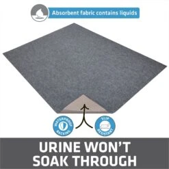 Drymate Jumbo Ridged Cat Litter Trapping Mat, Grey, 36-in X 47-in -Cat Pet Supplies 181552 PT2. AC SS1800 V1689626759