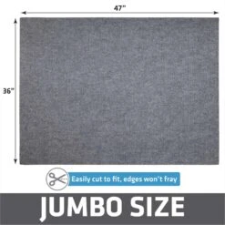Drymate Jumbo Ridged Cat Litter Trapping Mat, Grey, 36-in X 47-in -Cat Pet Supplies 181552 PT4. AC SS1800 V1689626741