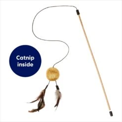 Frisco Sparkle Ball Teaser Wand Cat Toy With Catnip -Cat Pet Supplies 183254 PT2. AC SS1800 V1686579565