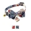 Necoichi Kabuki Charm Bow Tie Cotton Breakaway Cat Collar With Bell -Cat Pet Supplies 183481 MAIN. AC SS1800 V1575990496