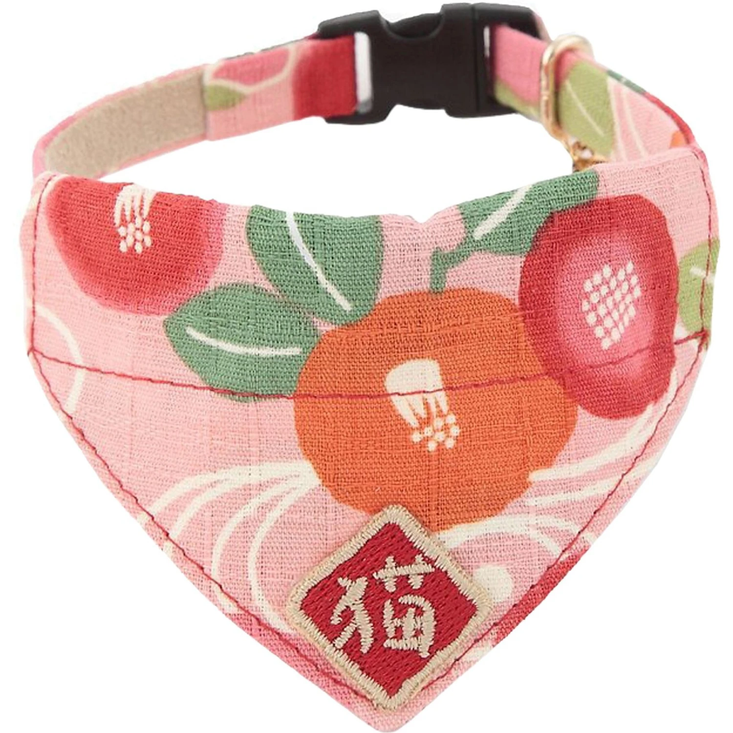Necoichi Kimono Bandana Cotton Breakaway Cat Collar With Bell 3 Necoichi Kimono Bandana Cotton Breakaway Cat Collar With Bell