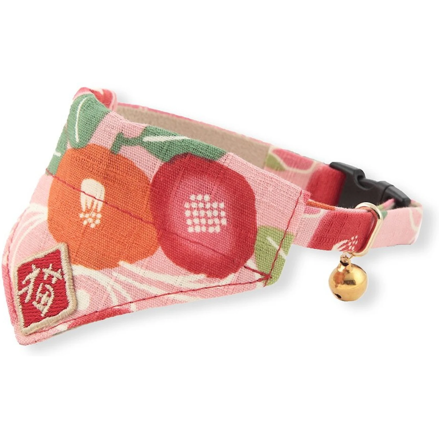 Necoichi Kimono Bandana Cotton Breakaway Cat Collar With Bell 4 Necoichi Kimono Bandana Cotton Breakaway Cat Collar With Bell - Image 2