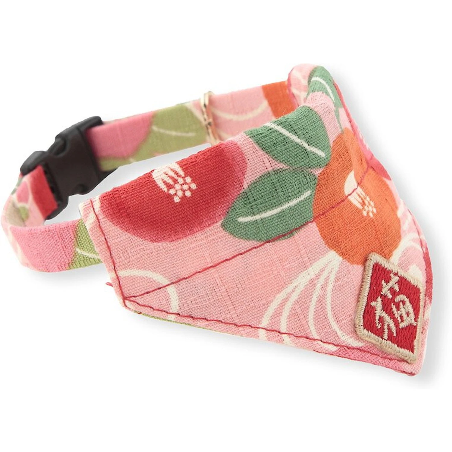 Necoichi Kimono Bandana Cotton Breakaway Cat Collar With Bell 5 Necoichi Kimono Bandana Cotton Breakaway Cat Collar With Bell - Image 3