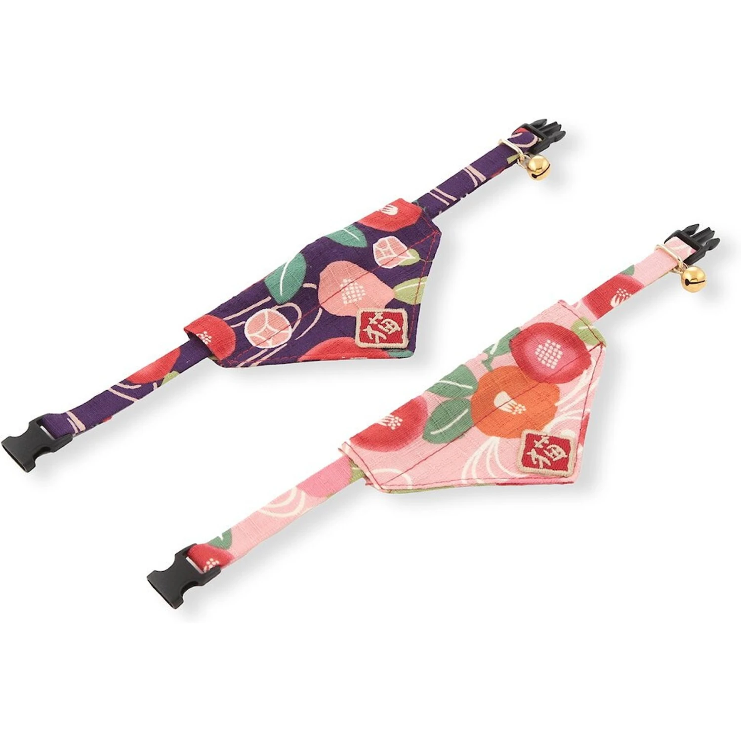 Necoichi Kimono Bandana Cotton Breakaway Cat Collar With Bell 7 Necoichi Kimono Bandana Cotton Breakaway Cat Collar With Bell - Image 5