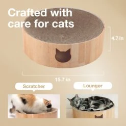 Necoichi Cozy Cat Scratcher Bowl Toy -Cat Pet Supplies 183517 PT1. AC SS1800 V1702938870