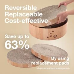 Necoichi Cozy Cat Scratcher Bowl Toy -Cat Pet Supplies 183517 PT5. AC SS1800 V1702938870