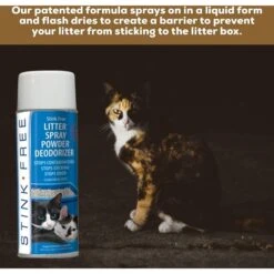 Stink Free Litter & Litter Box Spray Powder 11 Stink Free Litter & Litter Box Spray Powder -Cat Pet Supplies 183774 PT5. AC SS1800 V1628307092