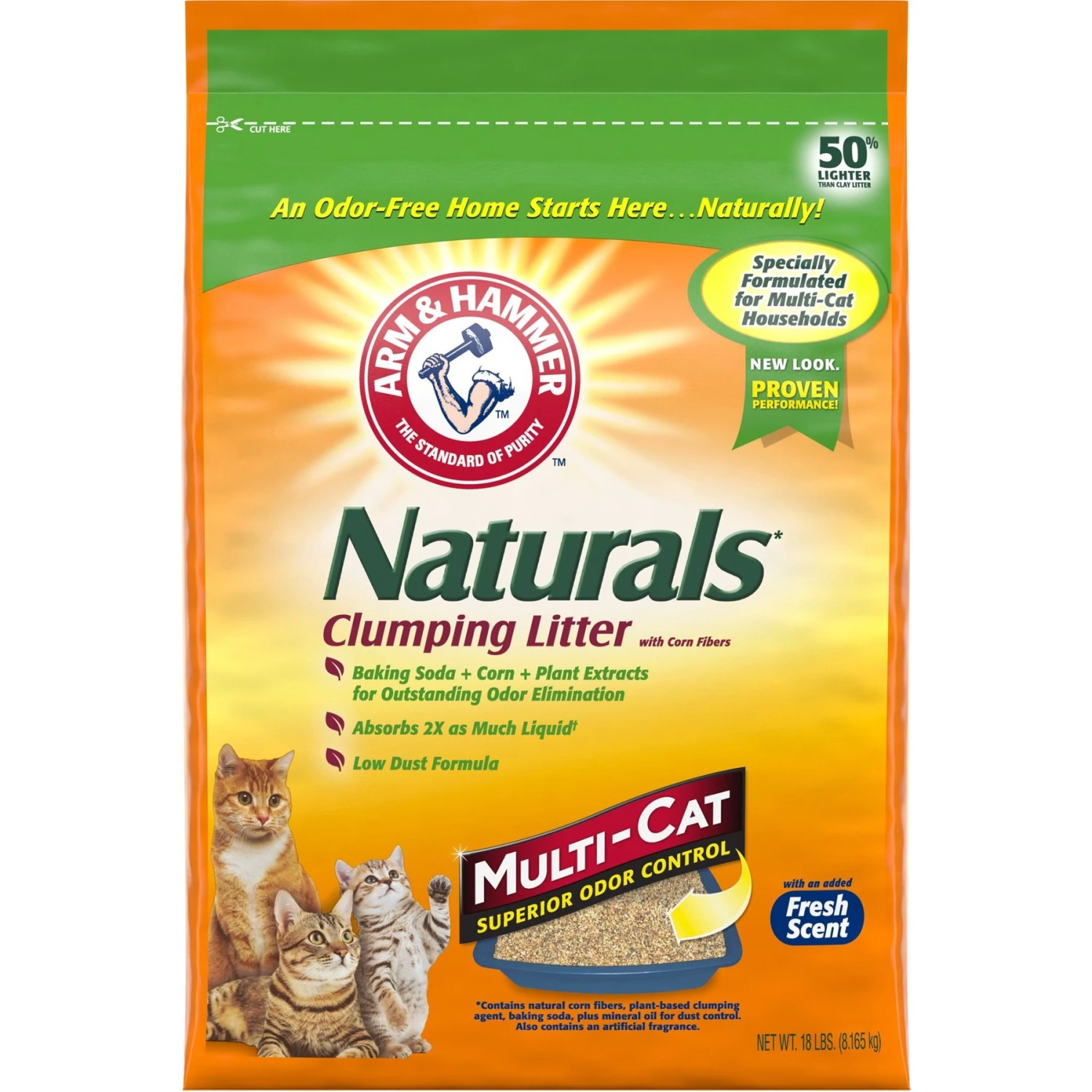 Arm & Hammer Litter Naturals Scented Clumping Corn Cat Litter 3 Arm & Hammer Litter Naturals Scented Clumping Corn Cat Litter