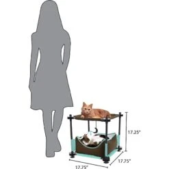 Kitty City Claw Sleeper 17.25-in Faux Fleece Cat Tree 7 Kitty City Claw Sleeper 17.25-in Faux Fleece Cat Tree -Cat Pet Supplies 190256 PT2. AC SS1800 V1564625217