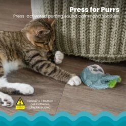 Catstages Purr Pillow Snoozin' Sloth Calming Plush Cat Toy -Cat Pet Supplies 190715 PT2. AC SS1800 V1631687228