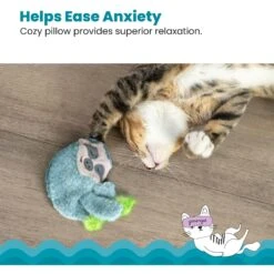 Catstages Purr Pillow Snoozin' Sloth Calming Plush Cat Toy -Cat Pet Supplies 190715 PT3. AC SS1800 V1631679446