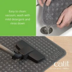 Catit Cat Litter Mat, Grey -Cat Pet Supplies 191595 PT3. AC SS1800 V1628096253