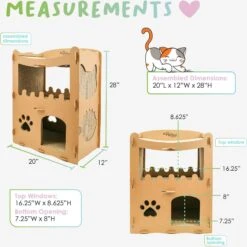 Petique Feline Penthouse Cat Scratcher -Cat Pet Supplies 193980 PT3. AC SS1800 V1566335252