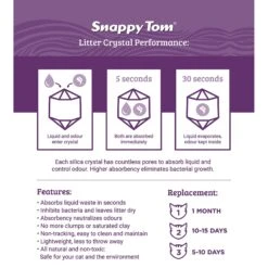Snappy Tom Natural Lavender Scented Non-Clumping Crystal Cat Litter 10 Snappy Tom Natural Lavender Scented Non-Clumping Crystal Cat Litter -Cat Pet Supplies 194437 PT4. AC SS1800 V1596809778