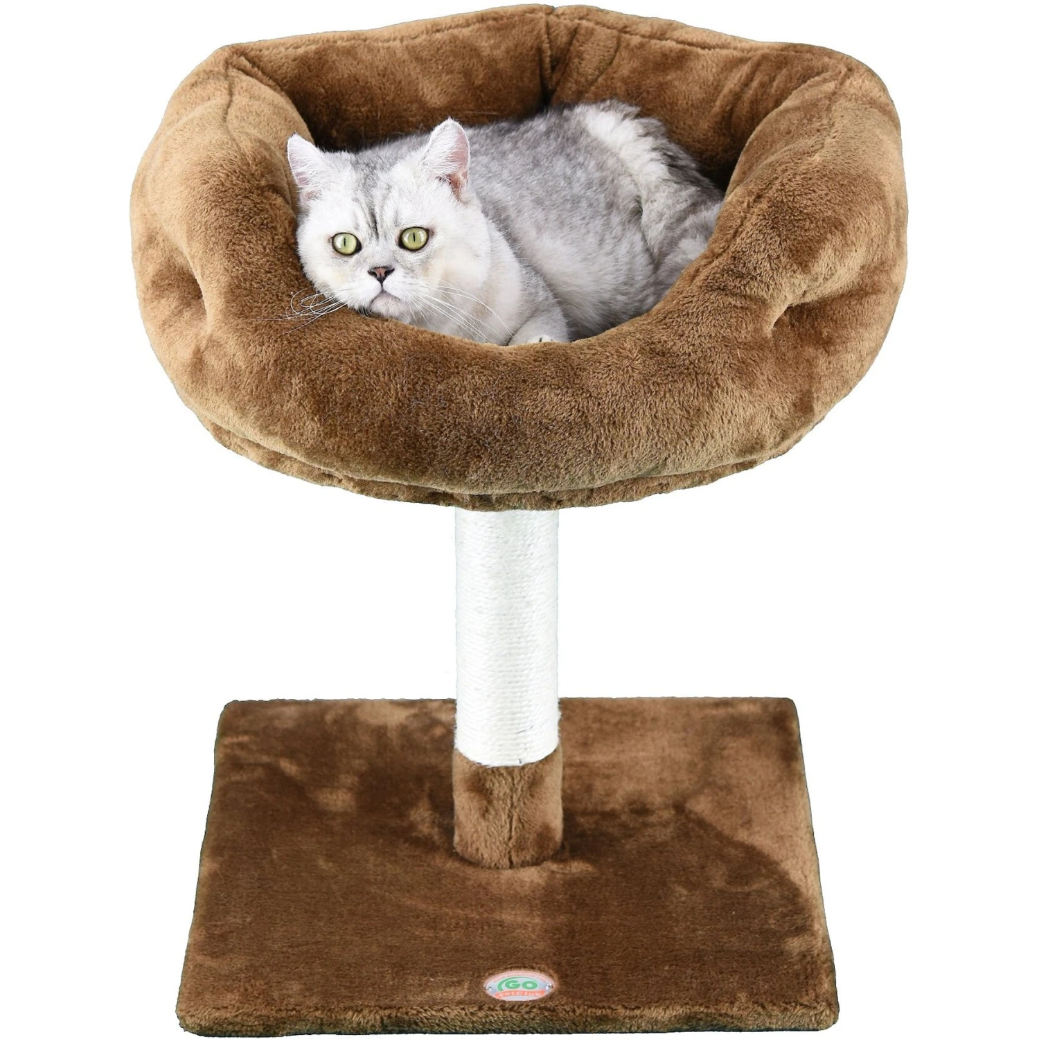 Go Pet Club 24-in Faux Fur Cat Tree 4 Go Pet Club 24-in Faux Fur Cat Tree - Image 2