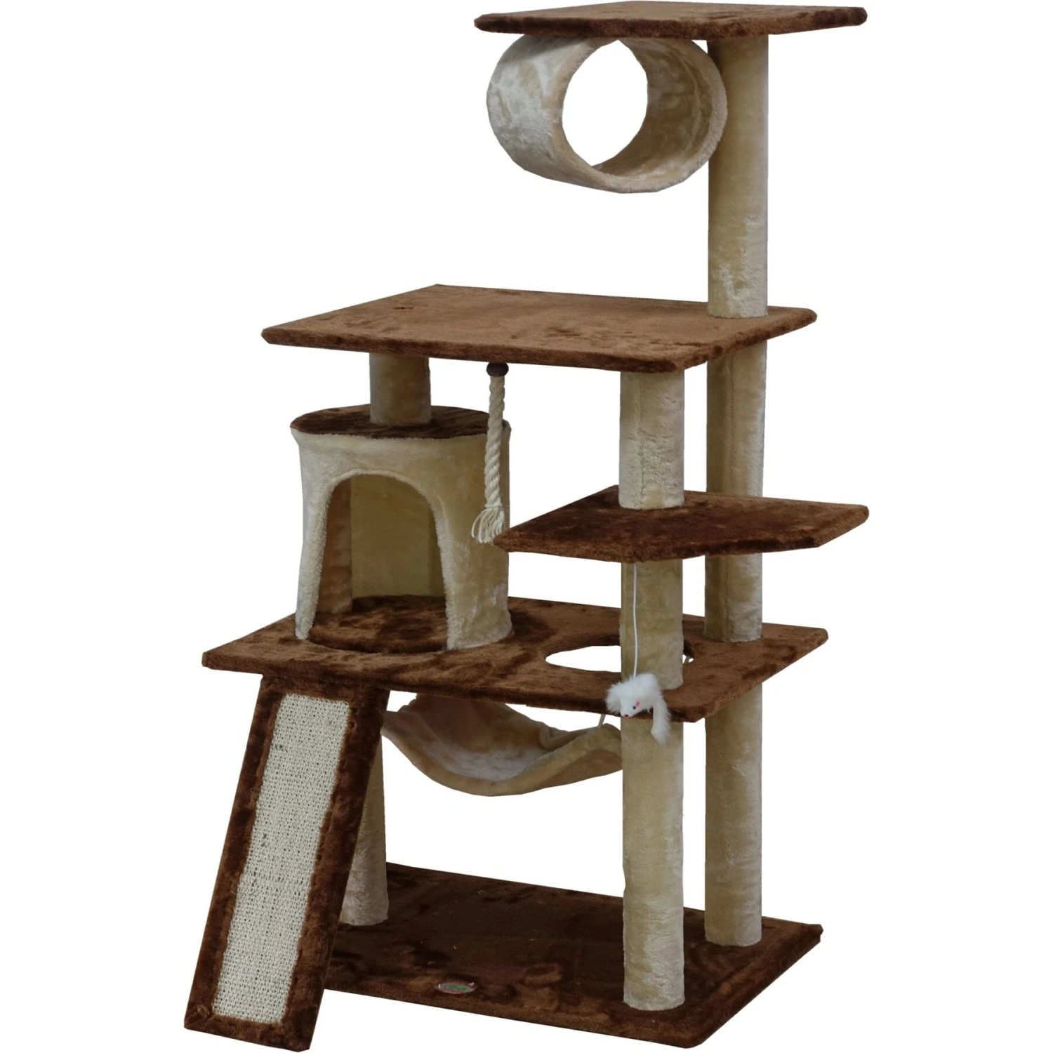 Go Pet Club 53-in Faux Fur Cat Tree & Condo 6 Go Pet Club 53-in Faux Fur Cat Tree & Condo - Image 4