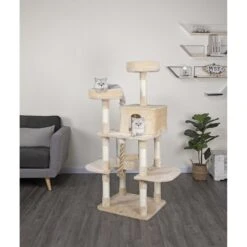 Go Pet Club 61.5-in Faux Fur Cat Tree & Condo