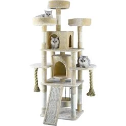 Go Pet Club 70-in Faux Fur Cat Tree & Condo 6 Go Pet Club 70-in Faux Fur Cat Tree & Condo -Cat Pet Supplies 197677 PT1. AC SS1800 V1587484112