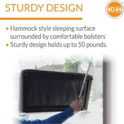 K&H Pet Products EZ Mount Deluxe Bolster Cat Window Perch -Cat Pet Supplies 199108 PT2. AC SS1800 V1620842685