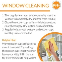 K&H Pet Products EZ Mount Cat Window Perch 16 K&H Pet Products EZ Mount Cat Window Perch -Cat Pet Supplies 199121 PT5. AC SS1800 V1695740297