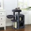 FEANDREA 32.7-in Faux Fleece Cat Tree & Condo -Cat Pet Supplies 205244 MAIN. AC SS1800 V1648064496