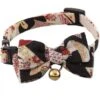 Necoichi Chirimen Kimono Bow Tie Breakaway Cat Collar With Bell 2 Necoichi Chirimen Kimono Bow Tie Breakaway Cat Collar With Bell -Cat Pet Supplies 205968 main. AC SS1800 V1581459230