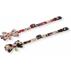 Necoichi Chirimen Kimono Bow Tie Breakaway Cat Collar With Bell -Cat Pet Supplies 205968 pt2. AC SS1800 V1573750713