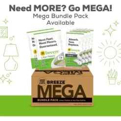 Tidy Cats Breeze X-Large Multi-Cat Starter Kit Litter Box, Litter Pallets & Pads -Cat Pet Supplies 205982 PT4. AC SS1800 V1700156503