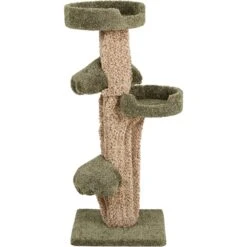 Frisco 49-in Tree-Shaped Real Carpet Wooden Cat Tree -Cat Pet Supplies 208944 PT2. AC SS1800 V1647632784