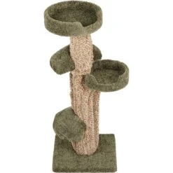 Frisco 49-in Tree-Shaped Real Carpet Wooden Cat Tree -Cat Pet Supplies 208944 PT3. AC SS1800 V1647632803