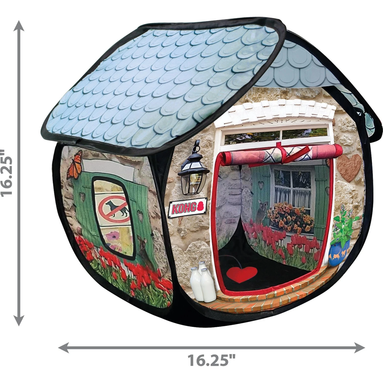 KONG Play Spaces Bungalow Cat Toy 4 KONG Play Spaces Bungalow Cat Toy - Image 2