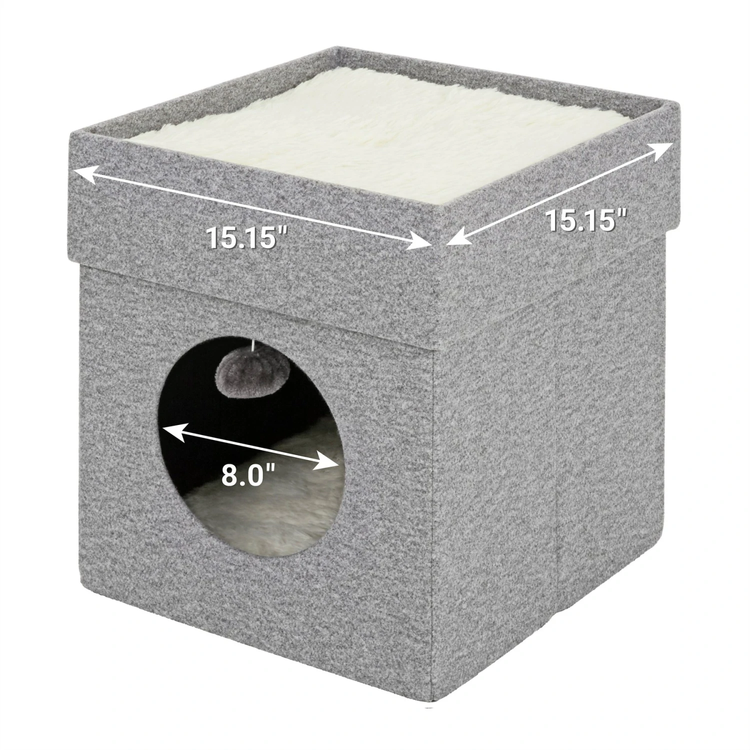 Frisco Single Cube Stackable And Collapsible Cat Condo 4 Frisco Single Cube Stackable And Collapsible Cat Condo - Image 2