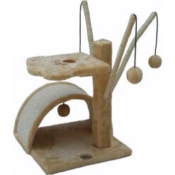 Go Pet Club 22-in Cat Tree Condo & Scratching Pad -Cat Pet Supplies 216912 pt2. AC SS1800 V1579195150