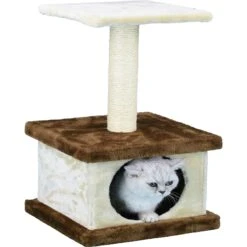 Go Pet Club 22-in Economical Cat Tree Condo, Beige/Brown -Cat Pet Supplies 216916 PT1. AC SS1800 V1587484023