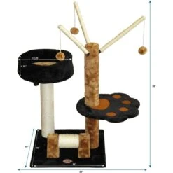 Go Pet Club 32-in Perch Cat Tree, Brown/Black -Cat Pet Supplies 216952 PT3. AC SS1800 V1671226225