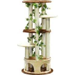 Go Pet Club 61-in Forest With Leaves Cat Tree, Beige/ Brown 7 Go Pet Club 61-in Forest With Leaves Cat Tree, Beige/ Brown -Cat Pet Supplies 217097 pt2. AC SS1800 V1579195411