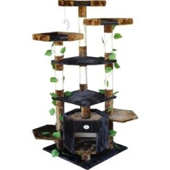 Go Pet Club 67-in Forest With Leaves Cat Tree, Blue/ Brown 7 Go Pet Club 67-in Forest With Leaves Cat Tree, Blue/ Brown -Cat Pet Supplies 217121 pt2. AC SS1800 V1579195990