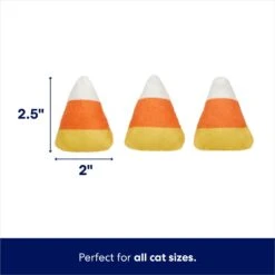 Frisco Halloween Candy Corn Plush Cat Toy With Catnip -Cat Pet Supplies 218645 PT1. AC SS1800 V1689877948