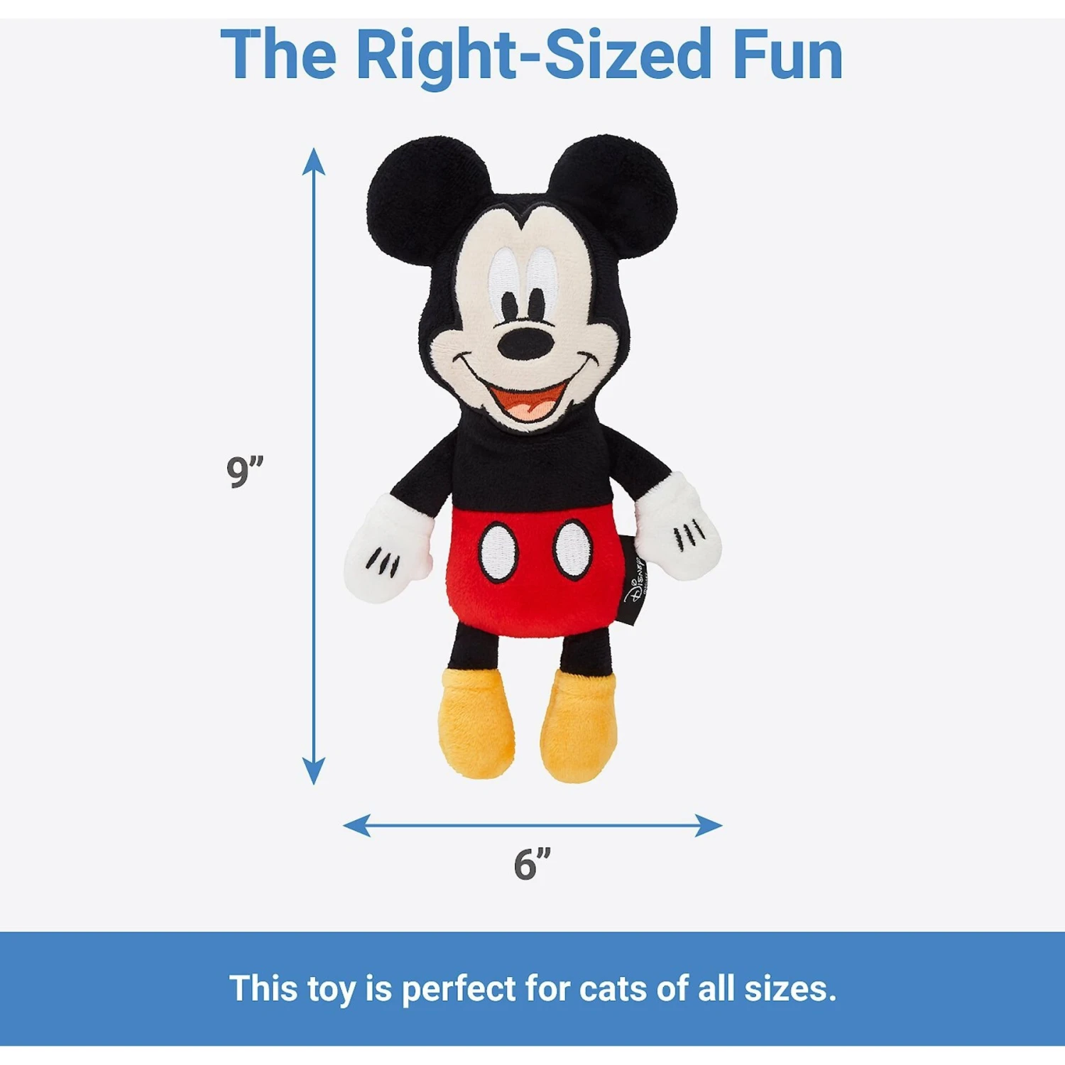 Disney Mickey Mouse Plush Kicker Cat Toy With Catnip 4 Disney Mickey Mouse Plush Kicker Cat Toy With Catnip - Image 2