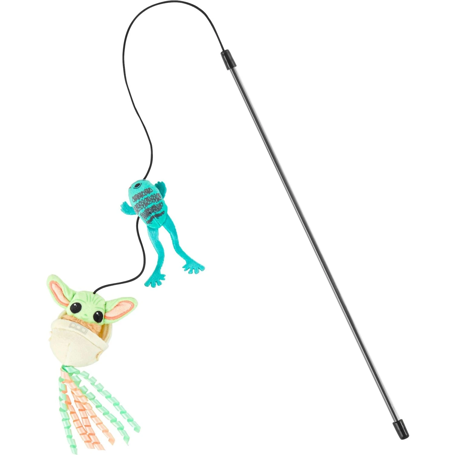 STAR WARS THE MANDALORIAN GROGU Teaser Wand Cat Toy With Catnip 3 STAR WARS THE MANDALORIAN GROGU Teaser Wand Cat Toy With Catnip