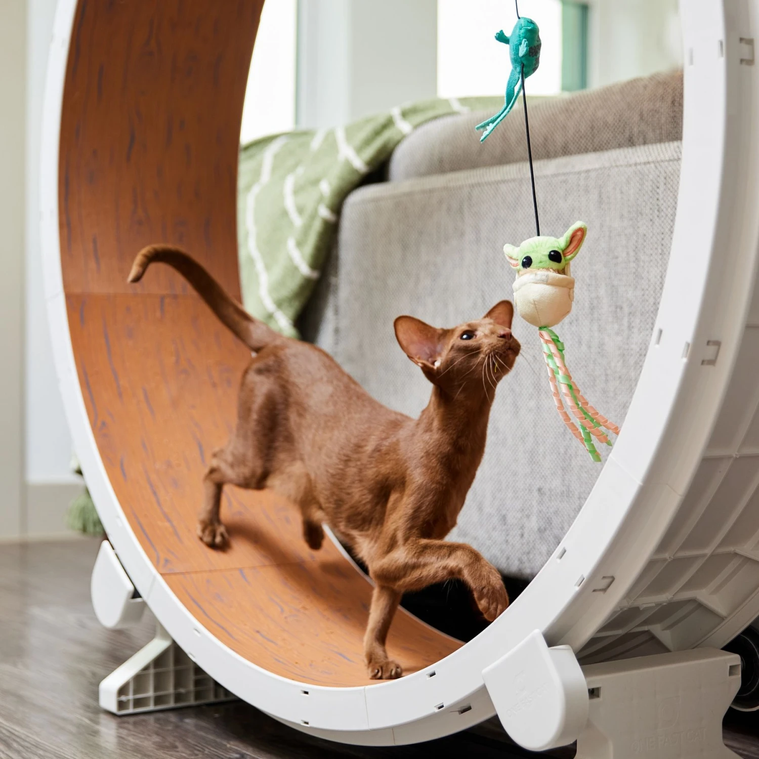 STAR WARS THE MANDALORIAN GROGU Teaser Wand Cat Toy With Catnip 5 STAR WARS THE MANDALORIAN GROGU Teaser Wand Cat Toy With Catnip - Image 3