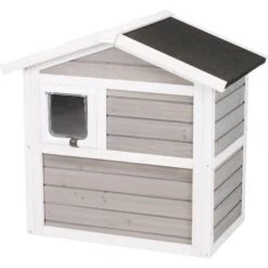 TRIXIE Natura Insulated Cat House With Ramp -Cat Pet Supplies 221656 pt3. AC SS1800 V1582055312
