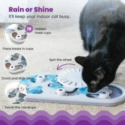 Nina Ottosson By Outward Hound Rainy Day Puzzle & Play Cat Toy -Cat Pet Supplies 227102 PT2. AC SS1800 V1636499789