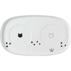 Necoichi Double Dining Tray Set & Elevated Cat Bowls -Cat Pet Supplies 230660 PT2. AC SS1800 V1631314004
