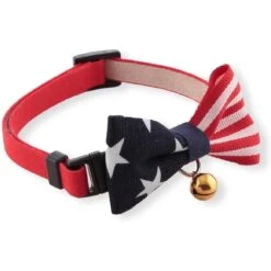Necoichi My Cat For President Cotton Breakaway Cat Collar With Bell -Cat Pet Supplies 230665 PT2. AC SS1800 V1631315185