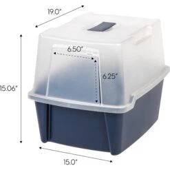 IRIS USA Enclosed With Front Door Flap & Scoop Cat Litter Box 15 IRIS USA Enclosed With Front Door Flap & Scoop Cat Litter Box -Cat Pet Supplies 231660 PT4. AC SS1800 V1680808957