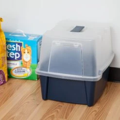 IRIS USA Enclosed With Front Door Flap & Scoop Cat Litter Box 18 IRIS USA Enclosed With Front Door Flap & Scoop Cat Litter Box -Cat Pet Supplies 231660 PT7. AC SS1800 V1680808960
