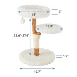 Frisco Natural Wood Modern Cat Tree With Toy, Ivory, Medium 9 Frisco Natural Wood Modern Cat Tree With Toy, Ivory, Medium -Cat Pet Supplies 236561 PT1. AC SS1800 V1617026238