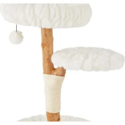 Frisco Natural Wood Modern Cat Tree With Toy, Ivory, Medium 12 Frisco Natural Wood Modern Cat Tree With Toy, Ivory, Medium -Cat Pet Supplies 236561 PT4. AC SS1800 V1615987366